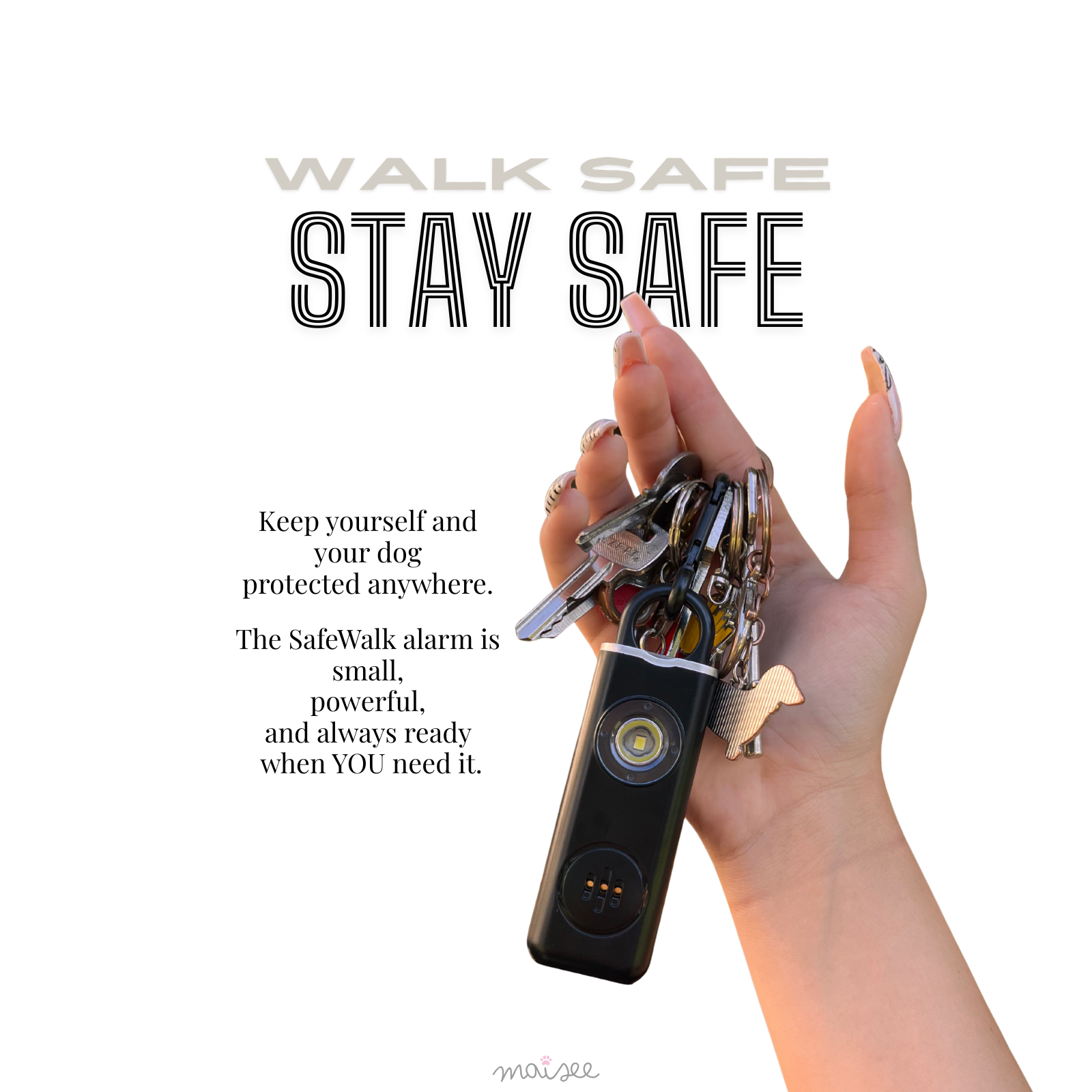 SafeWalk™ Personal Safety Alarm for Dog Owners